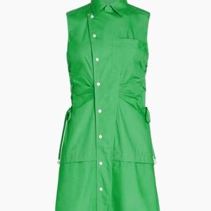 Derek Lam 10 Crosby Serena Mini Shirtdress Green Size 4